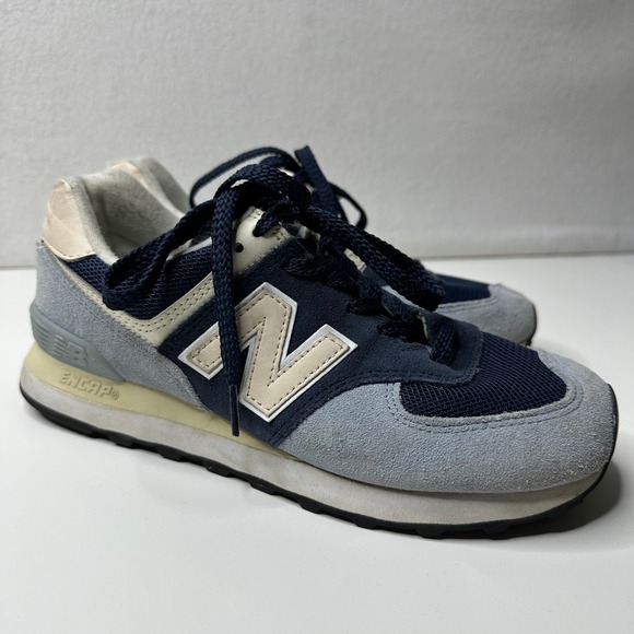 New Balance Shoes - New Balance 574 Women's Sneakers Athletic Shoes Comfort Walking Navy Blue